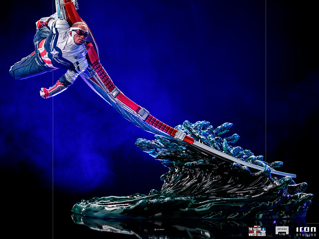 Deluxe Captain America Sam Wilson Statue Inspired by The Falcon and the Winter Soldier