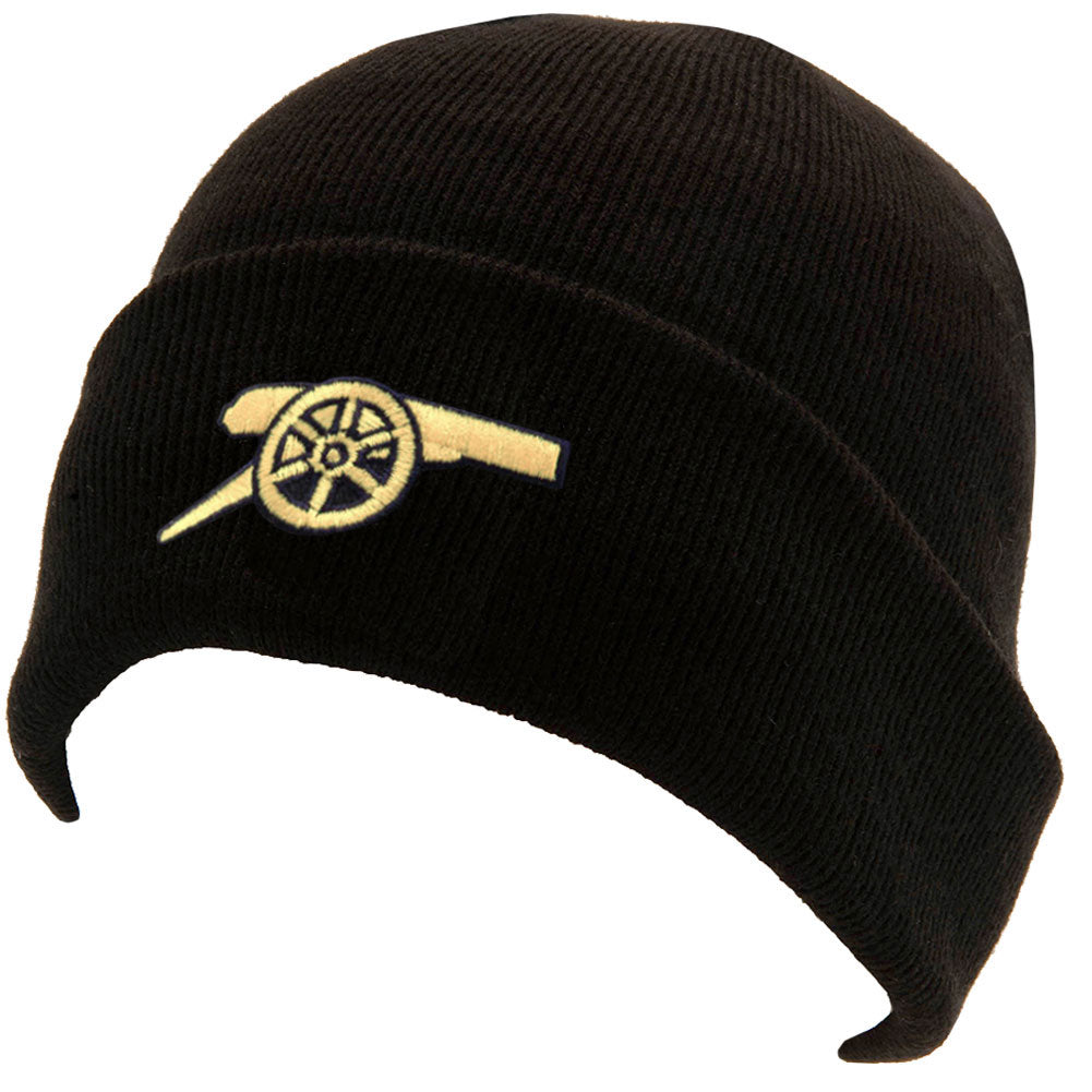 Arsenal Football Club Black Knitted Cuff Beanie Hat