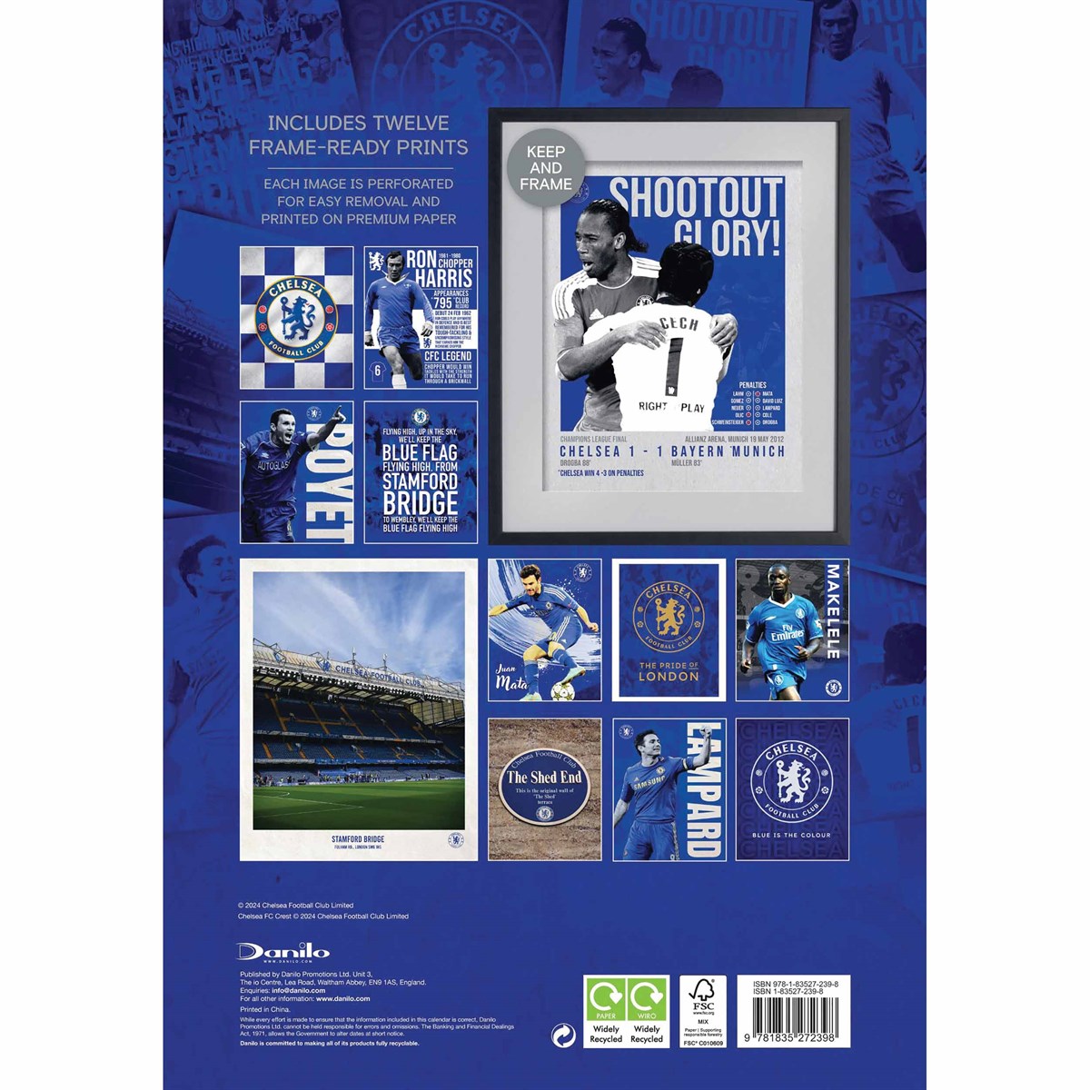 Deluxe 2025 Collectible Calendar for Chelsea Football Club Fans