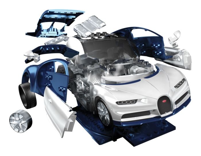 Airfix Quick Build Model of Bugatti Chiron Super Sports Car