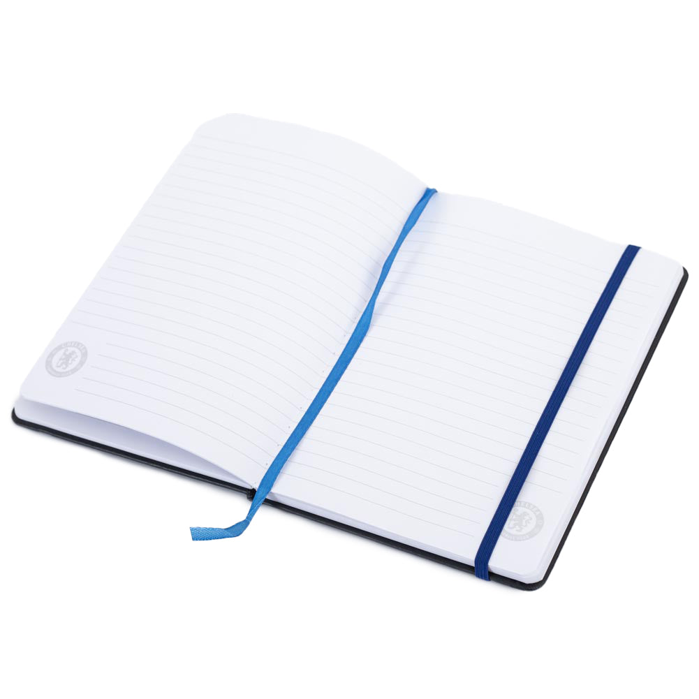 Classic Chelsea FC Premium Hardback Notebook with Royal Blue Embossed Crest