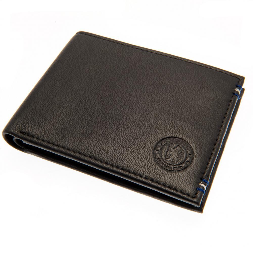 Chelsea FC Stylish Leather Wallet with Blue - White Stitching