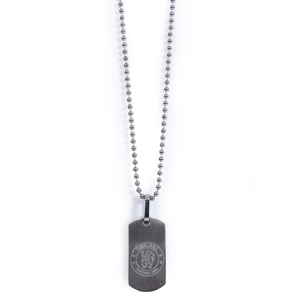 Chelsea FC Matte Finish Stainless Steel Dog Tag with Ball Chain