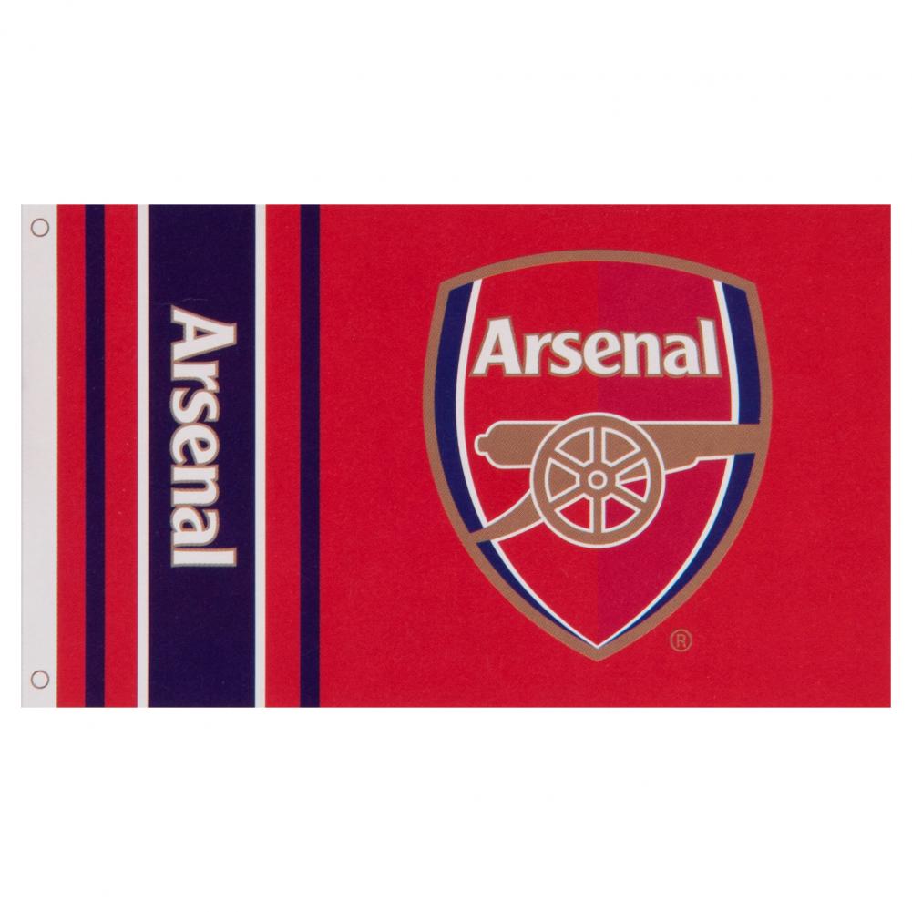 Large 100% Polyester Arsenal FC Supporters Flag with Gunners Crest