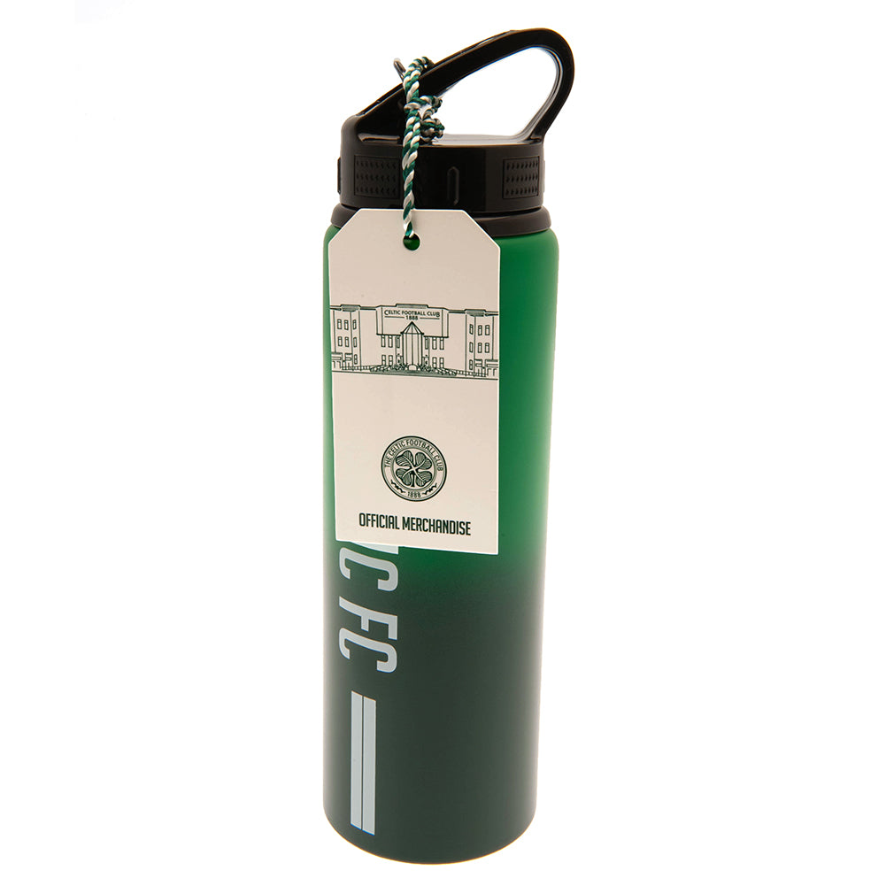 Aluminium Celtic FC Drinks Bottle with Vibrant Stripe Design