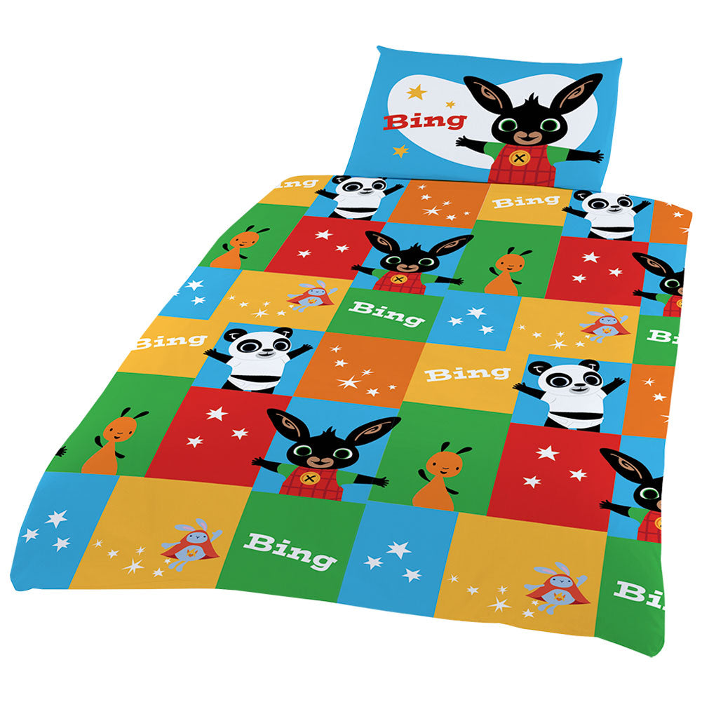 Colorful Bing Junior Bedding Duvet Set for Toddler and Cot Beds