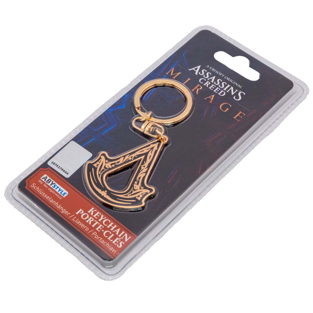 Vibrant Assassin's Creed Metal Keyring with Die - Cut Mirage Logo