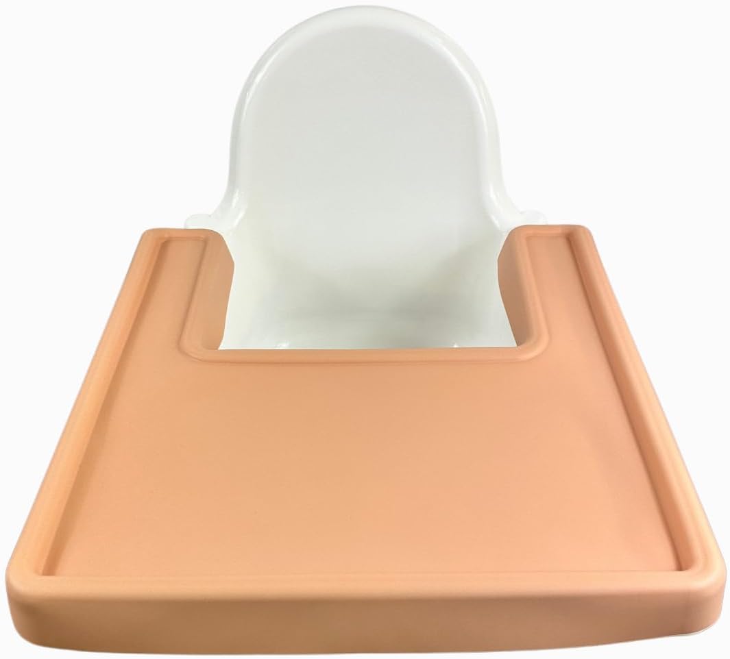 BPA-Free Silicone Full-Cover Baby Mat Tray for IKEA ANTILOP High Chair, Dishwasher-Safe