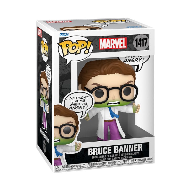 Marvel Comics Funko POP! Vinyl Collectible Figure of Bruce Banner (The One You Don't Want to Make Angry)