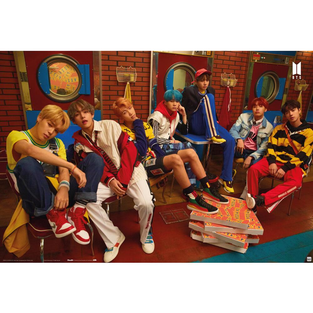 High - Resolution BTS Maxi Rolled Poster with Vibrant Band Member Pics