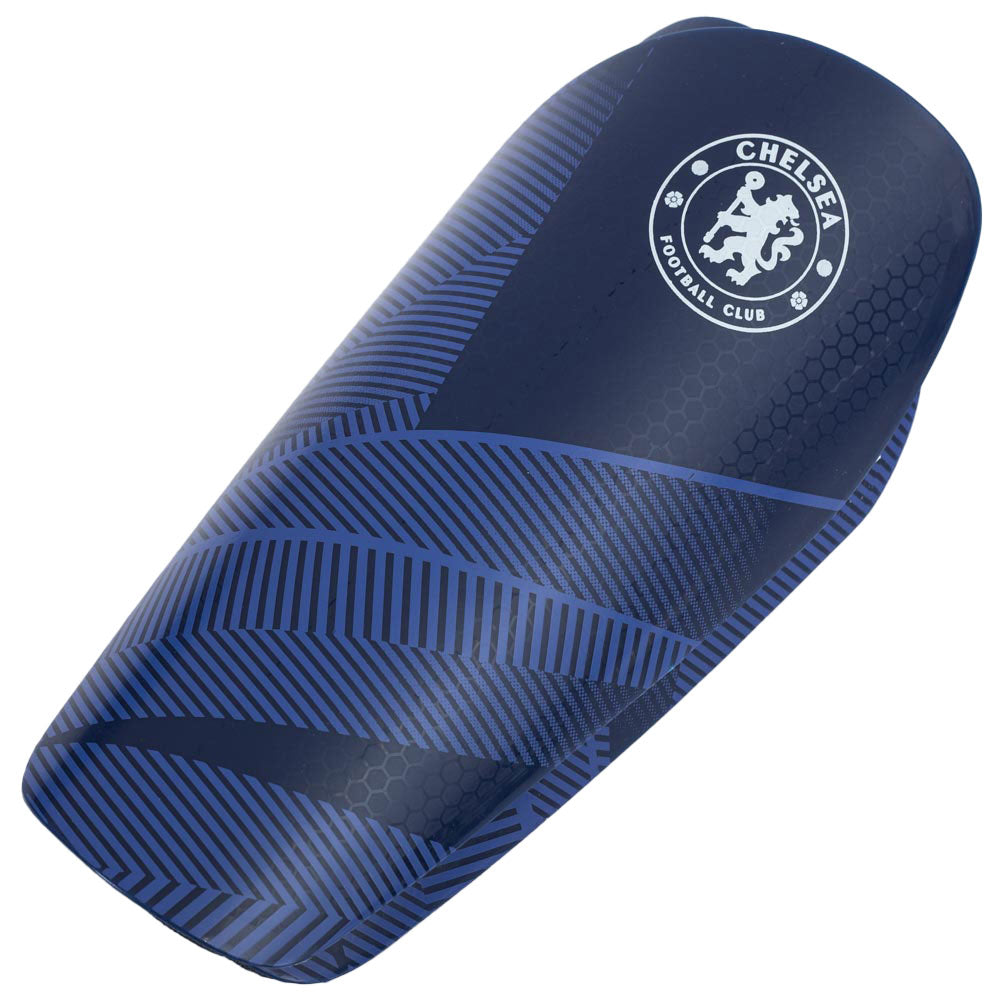 Youth Chelsea FC Blue Fuse Slip-in Shin Pads with White Crest