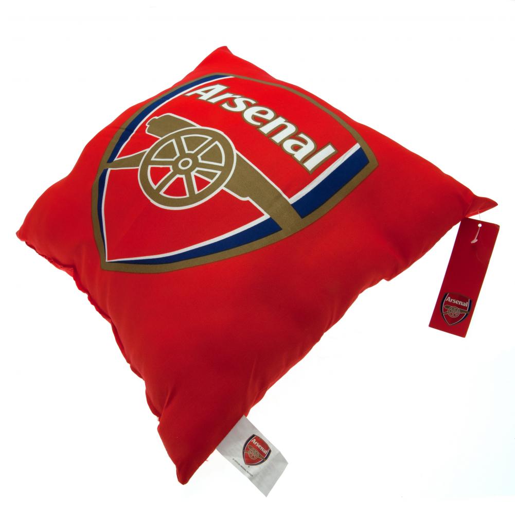 Vibrant Red Arsenal FC Decorative Cushion with Full - Colour Crest