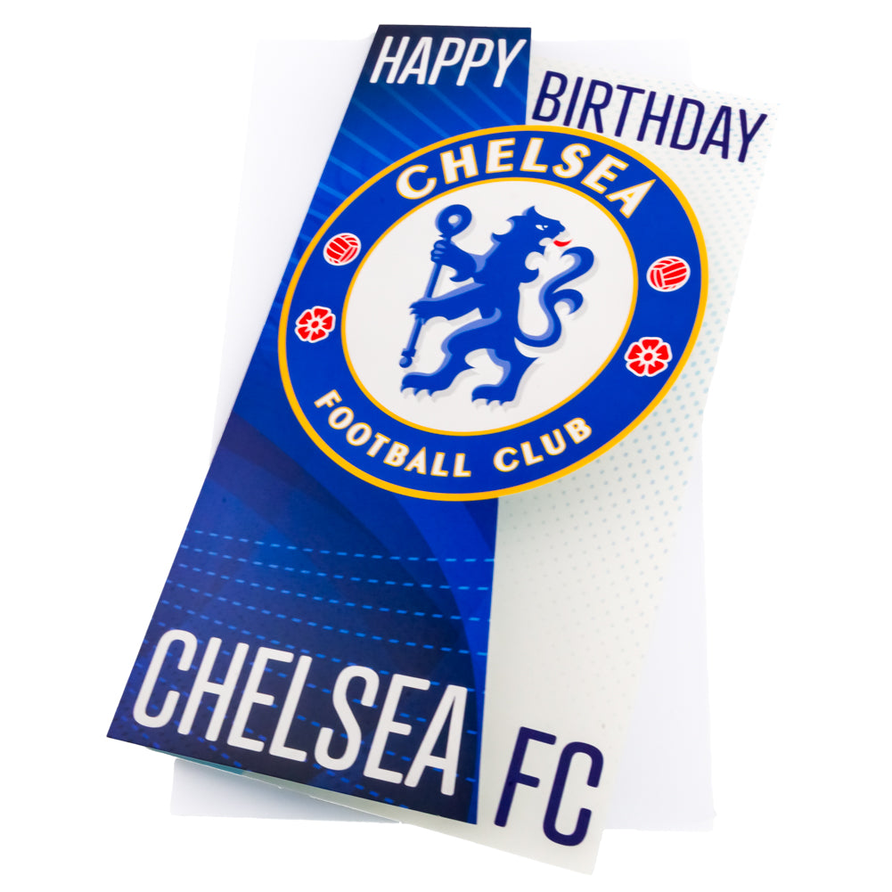 Chelsea Football Club Crest Design Fold - Out Birthday Greeting Card