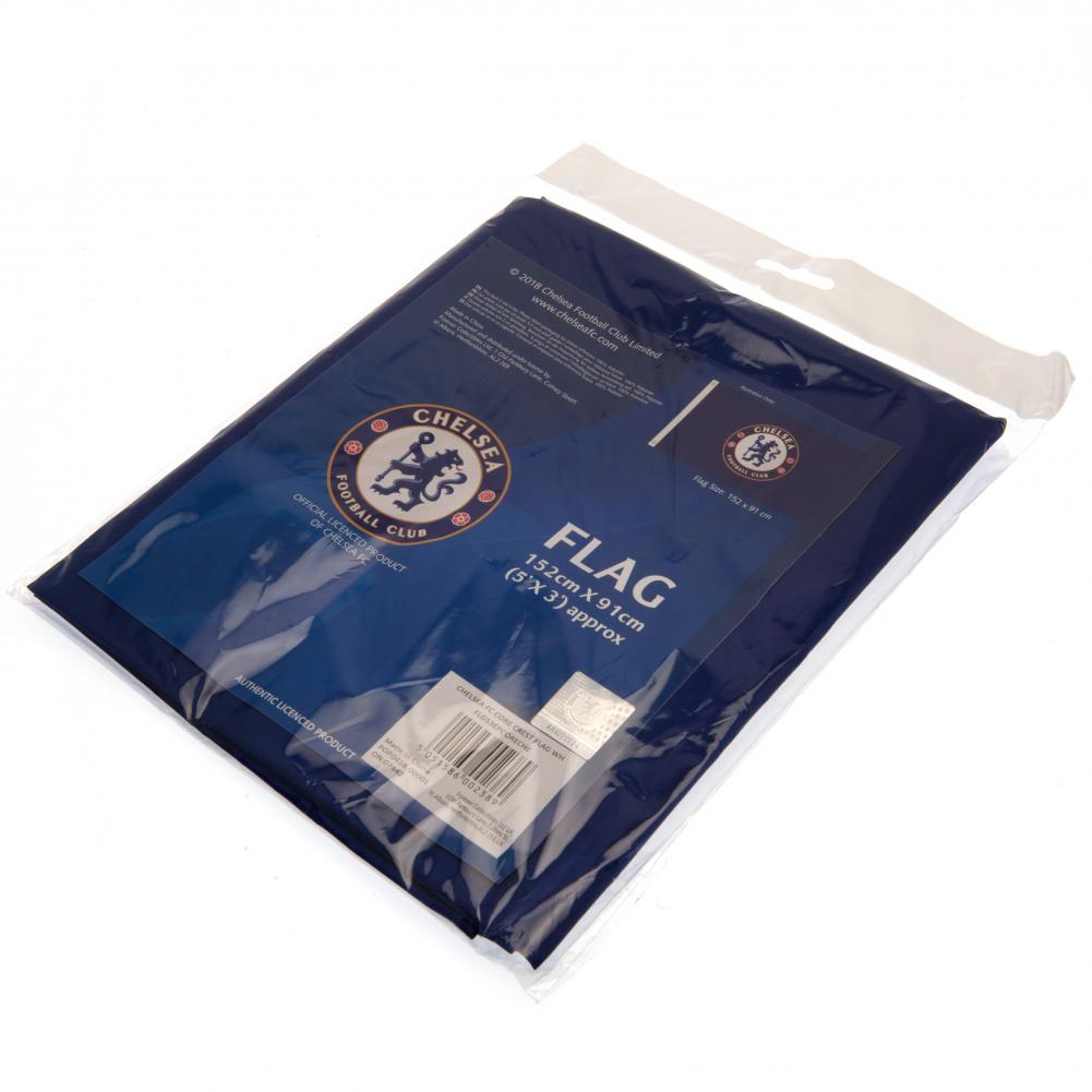Chelsea Football Club Official Crest Display Flag for Supporters