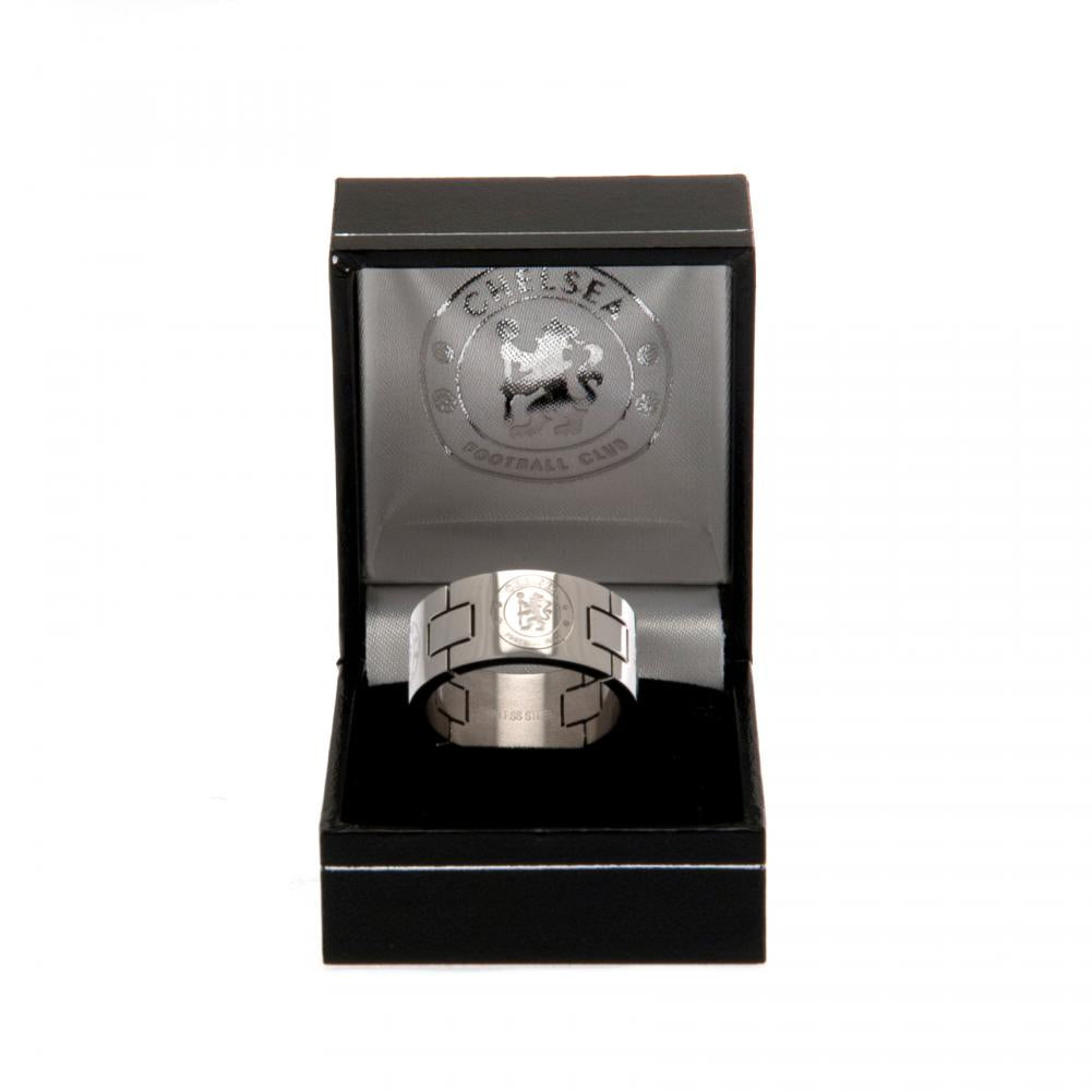 Large-sized Chelsea Football Club Stainless Steel Link Ring