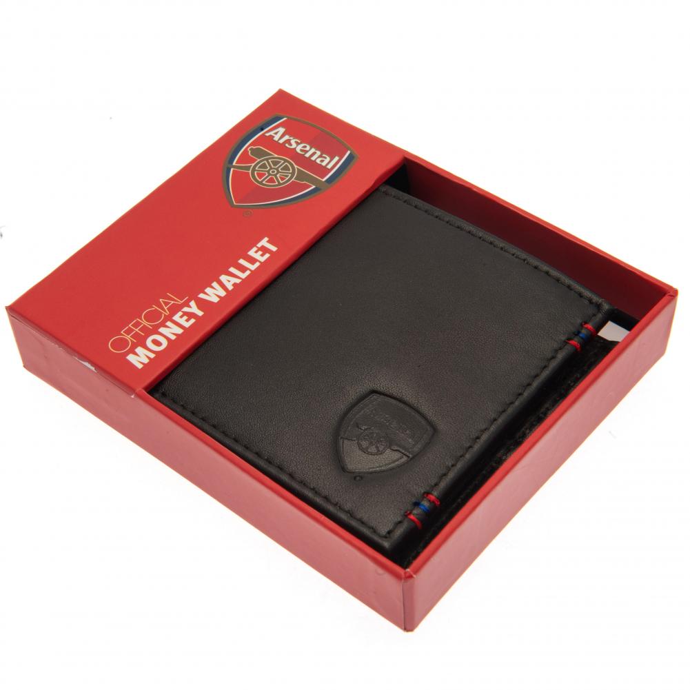 Authentic Arsenal Football Club Leather Stitched Men's Wallet for Fans