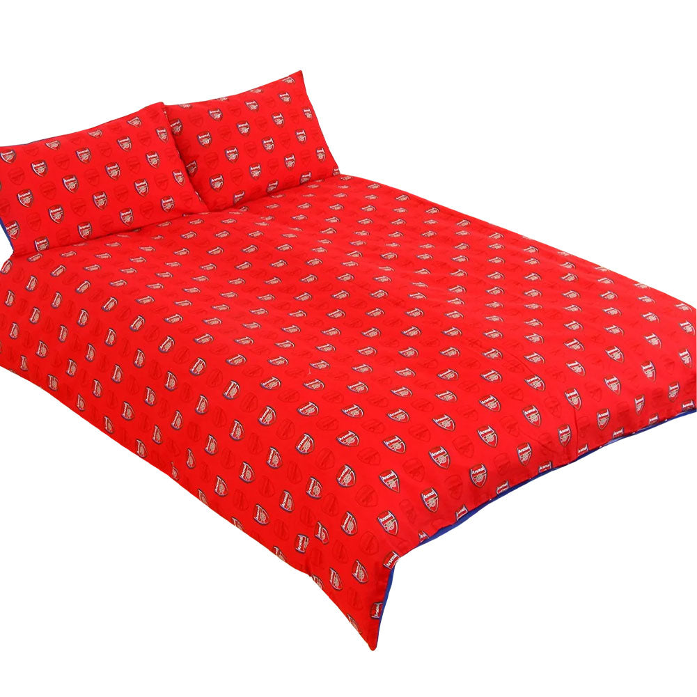 Double-sized Arsenal Football Club Reversible Duvet Set for Bed
