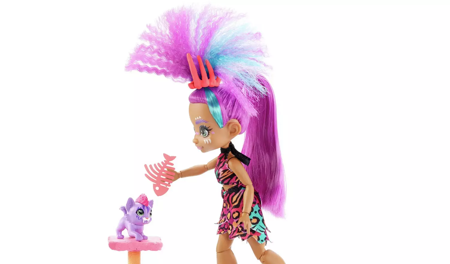 Cave Club Prehistoric Kids' Wild About Cats Playset along with Roaralai Fashion Doll