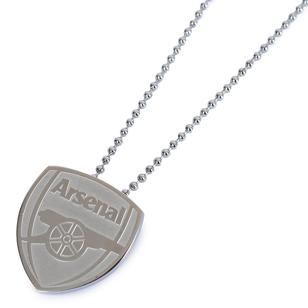Large Arsenal FC Stainless Steel Pendant with Ball Chain