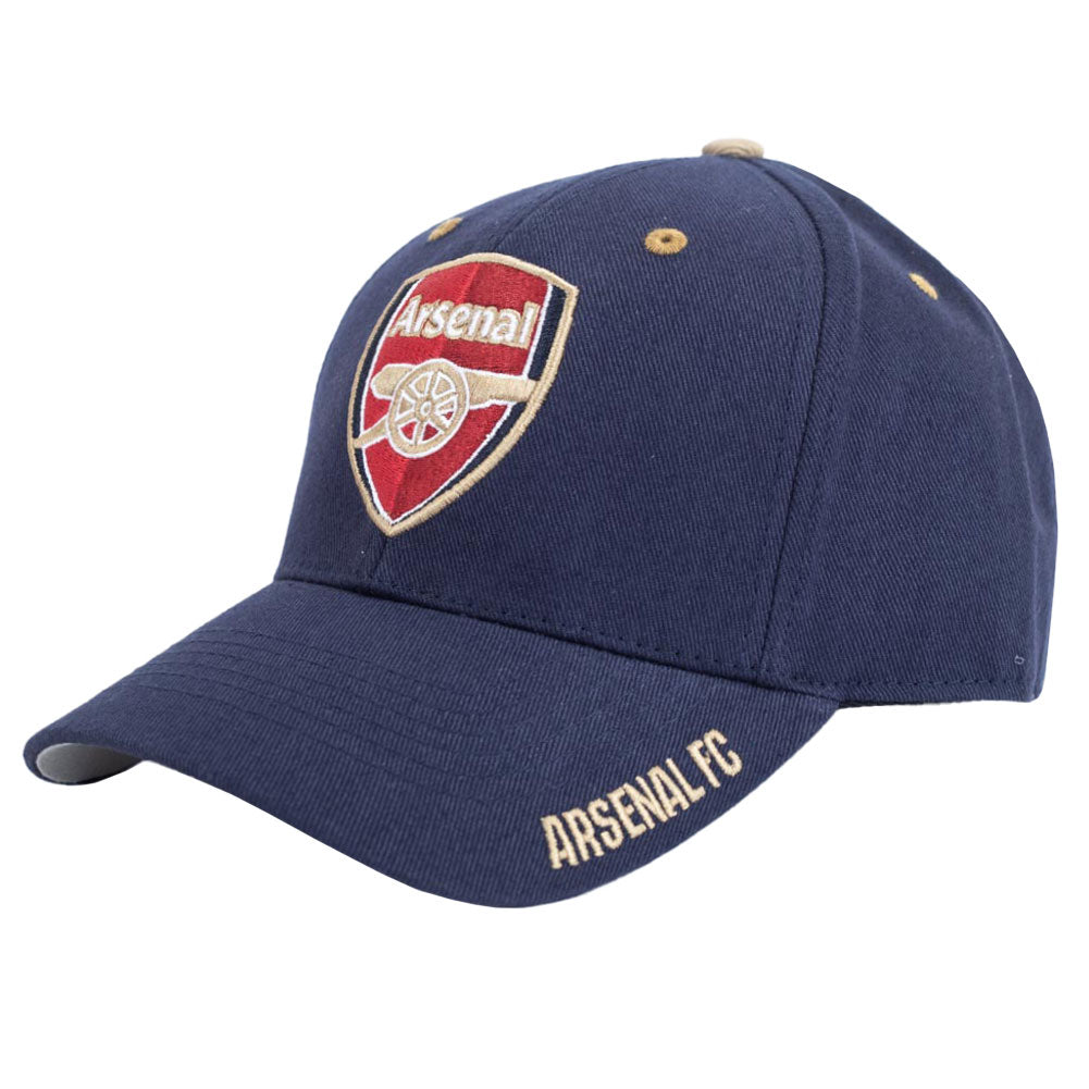 Arsenal FC Navy Frost Gold - Trimmed MVP Adjustable Cap for Adults