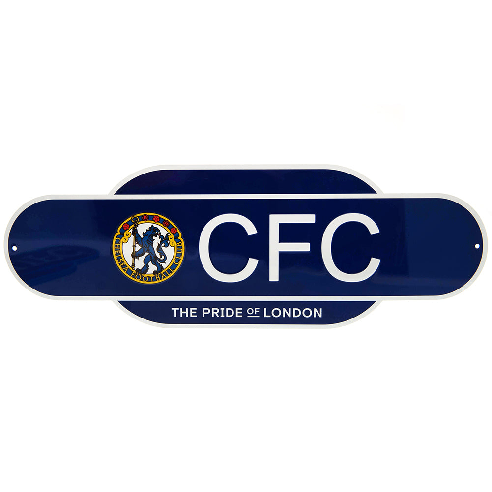 Chelsea Football Club Colorful Vintage Hanging Metal Sign