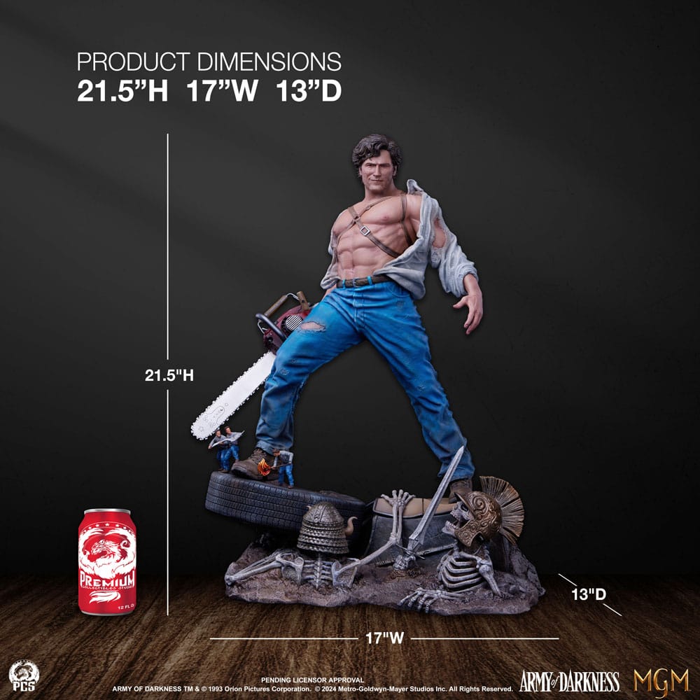 Army of Darkness Premier Series 1/4 Scale Ash Statue - Highly Detailed Collectible