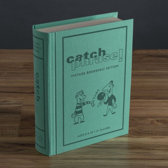Vintage Catch Phrase Game in Stylish Bookshelf Edition