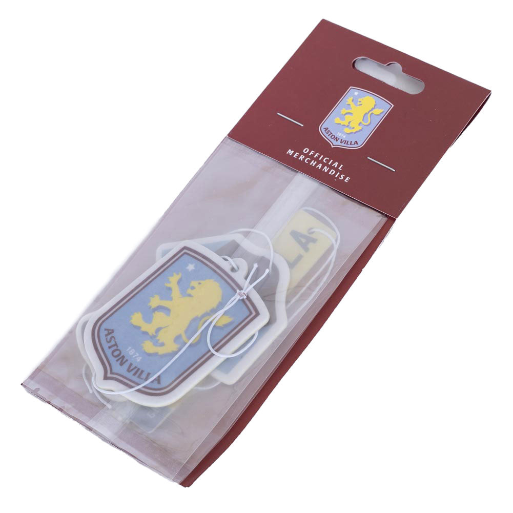 Aston Villa Football Club Three - Pack Set of Long - Lasting Air Fresheners
