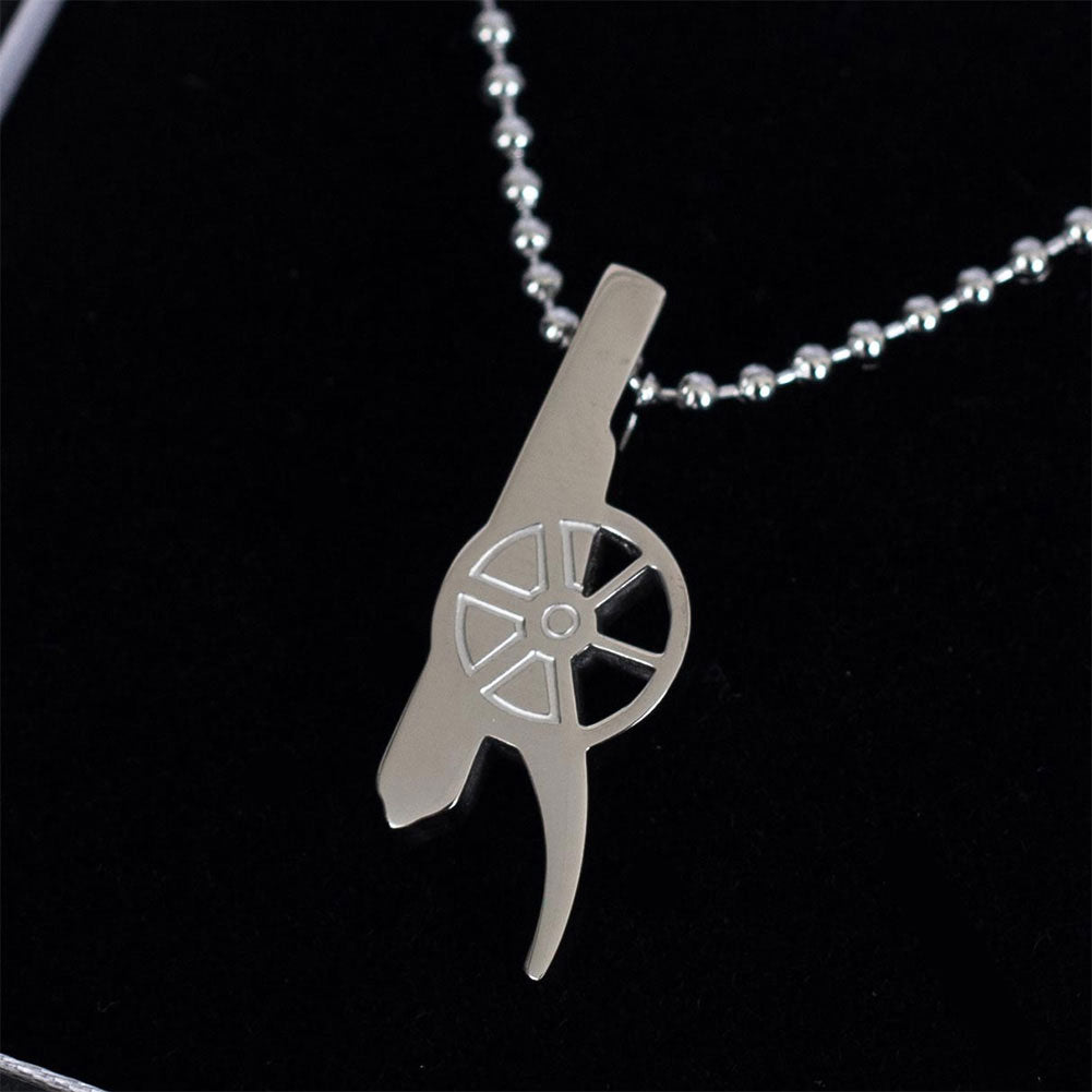 Arsenal Football Club Stainless Steel Cannon-shaped Pendant with Ball Chain Jewelry