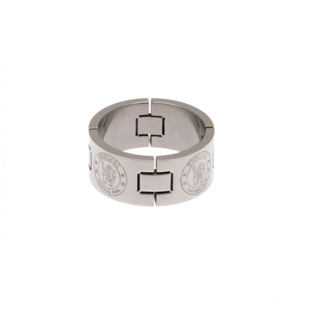Large-sized Chelsea Football Club Stainless Steel Link Ring