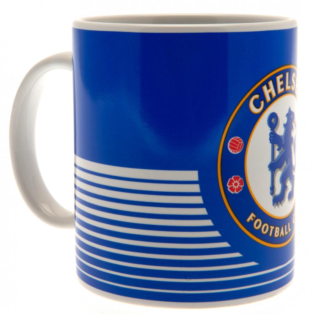 Chelsea FC Everyday Linea Ceramic Coffee Mug with Club Crest
