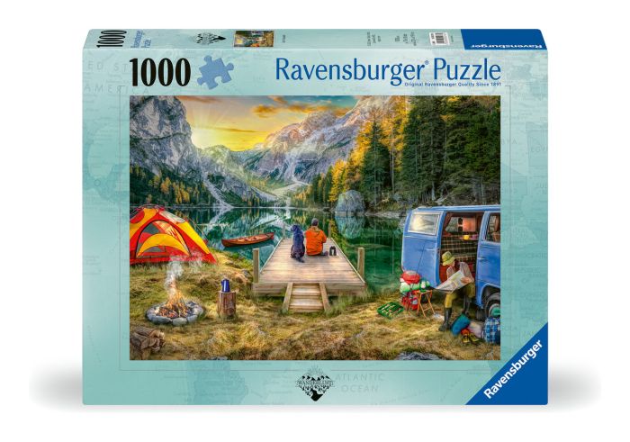 High - Quality Ravensburger 1000 Piece Calm Campside Jigsaw Puzzle for All Ages