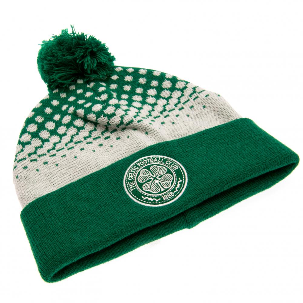 Celtic Football Club Fade Design Knit Skiing Hat with Embroidered Crest