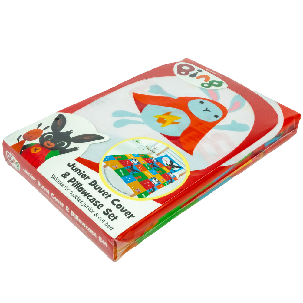 Colorful Bing Junior Bedding Duvet Set for Toddler and Cot Beds