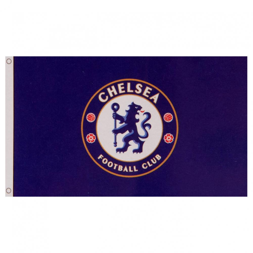 Chelsea Football Club Official Crest Display Flag for Supporters