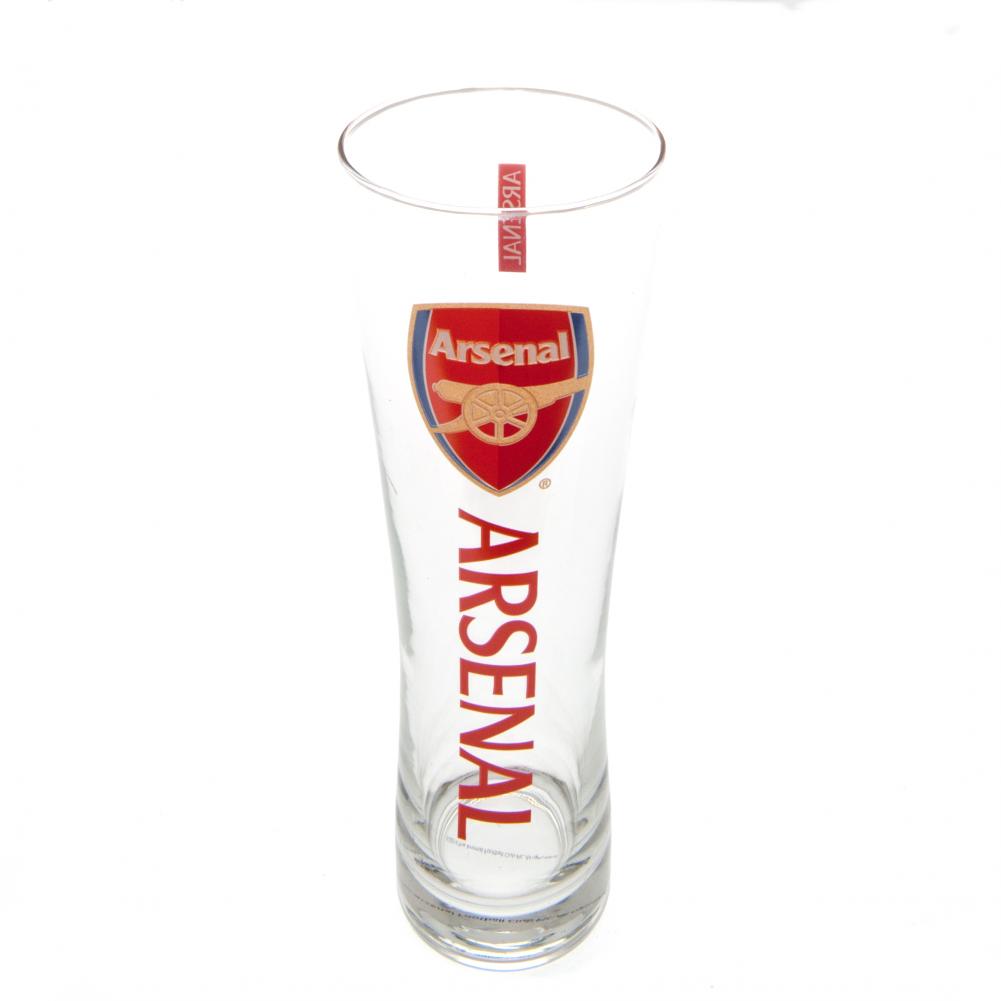 Arsenal Football Club High-Quality Tall Pilsner Style Beer Glass