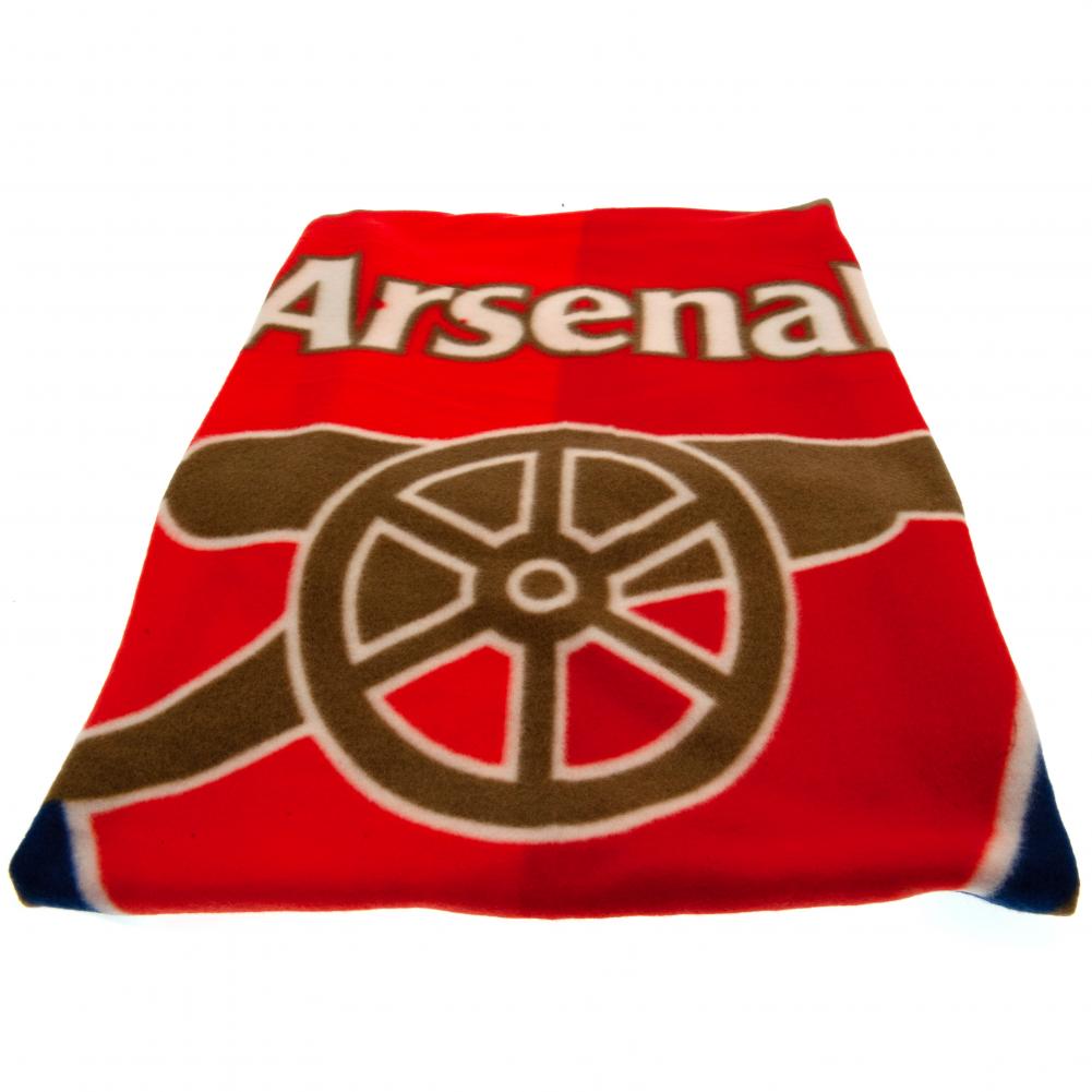 Soft and Warm Arsenal FC Red Fleece Blanket with Club Crest