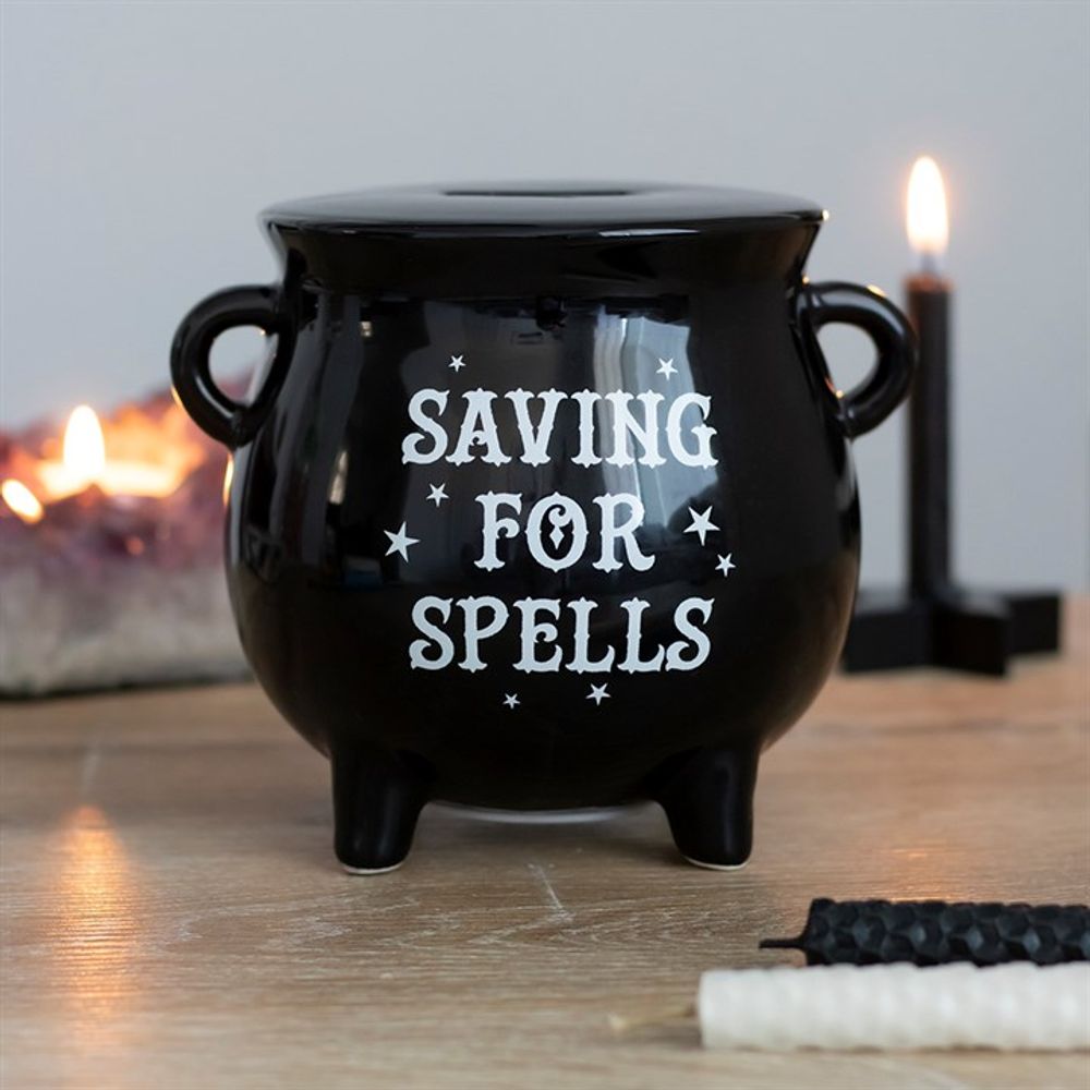 Ceramic Witches' Cauldron-Shaped Coin Saving Box