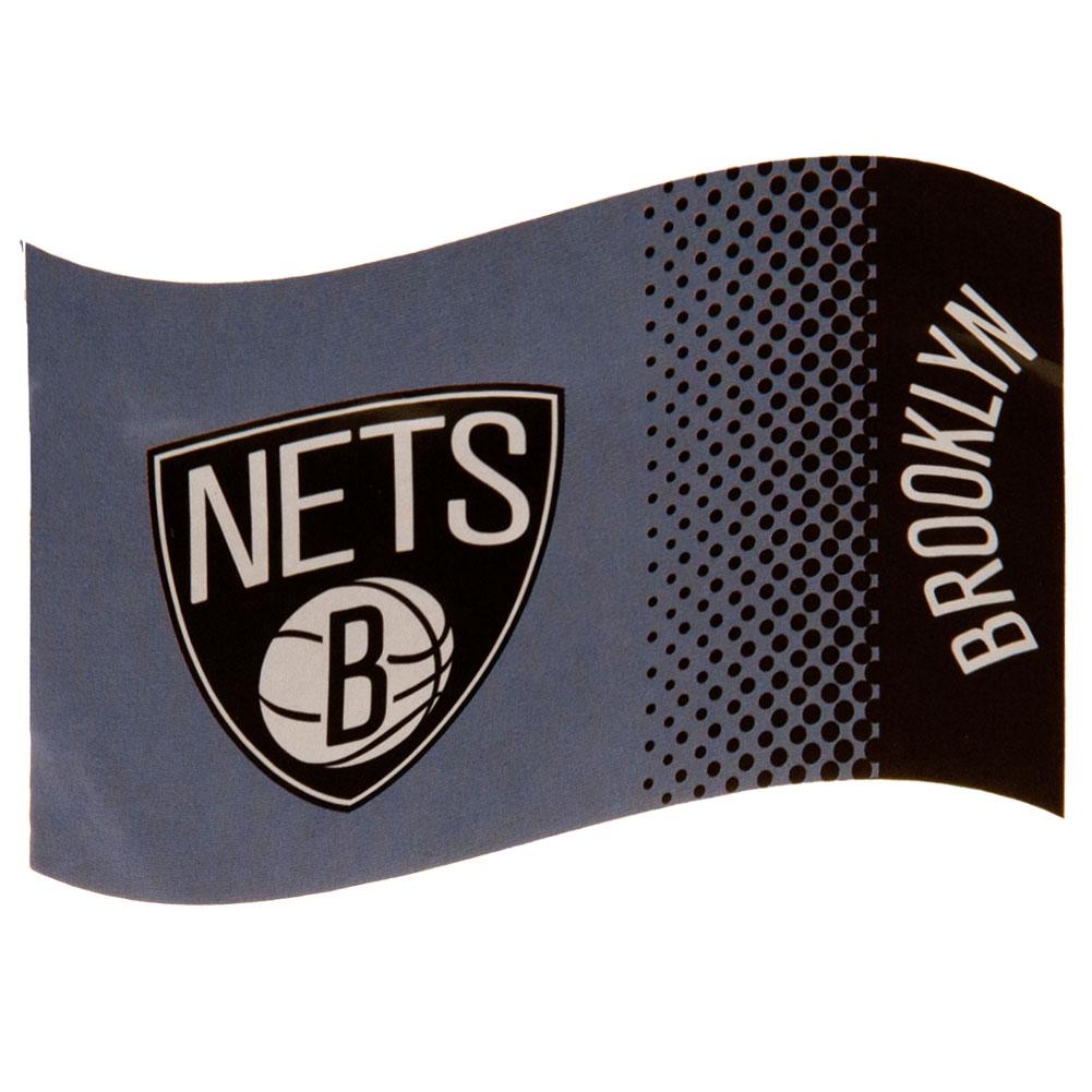 Large Fade Design Brooklyn Nets Polyester Supporters Flag