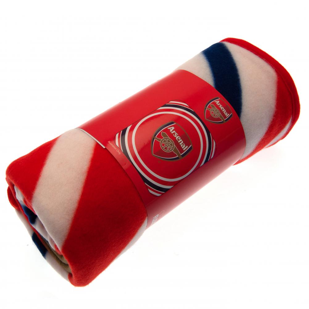 Soft and Warm Arsenal FC Red Fleece Blanket with Club Crest