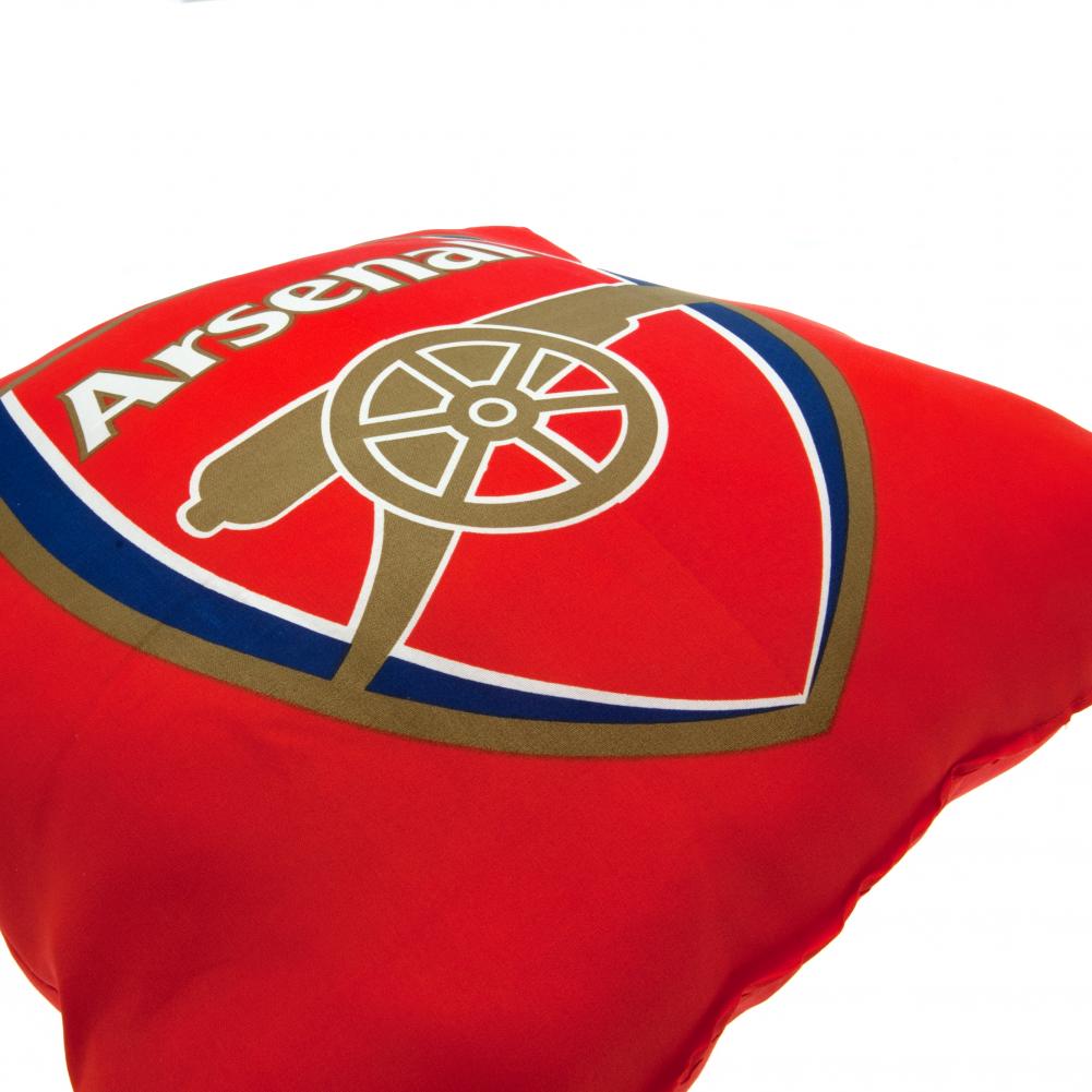 Vibrant Red Arsenal FC Decorative Cushion with Full - Colour Crest
