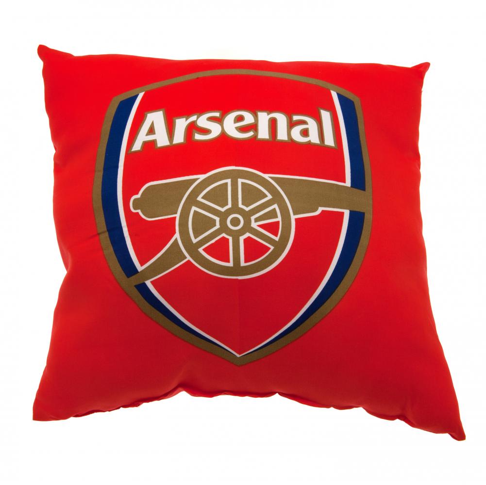 Vibrant Red Arsenal FC Decorative Cushion with Full - Colour Crest