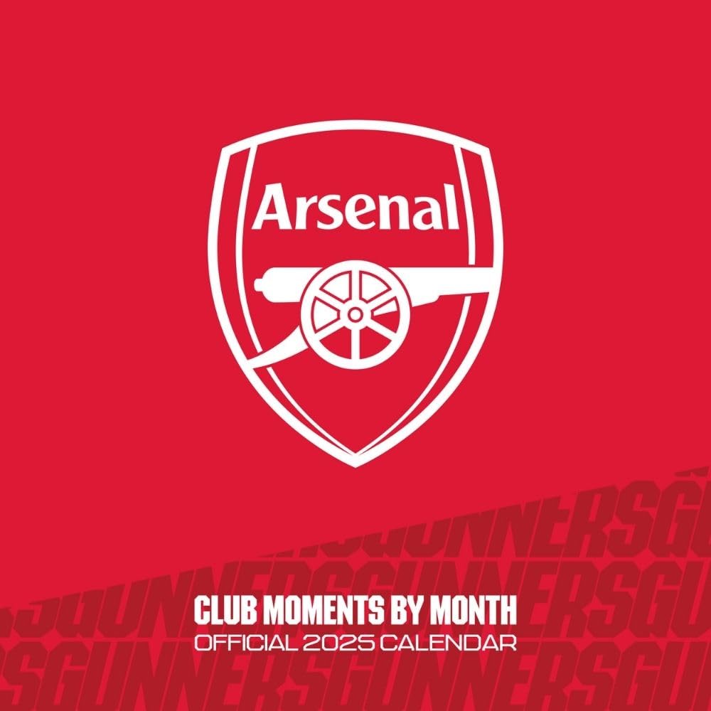2025 Arsenal FC Legends Decorative Square Wall Calendar