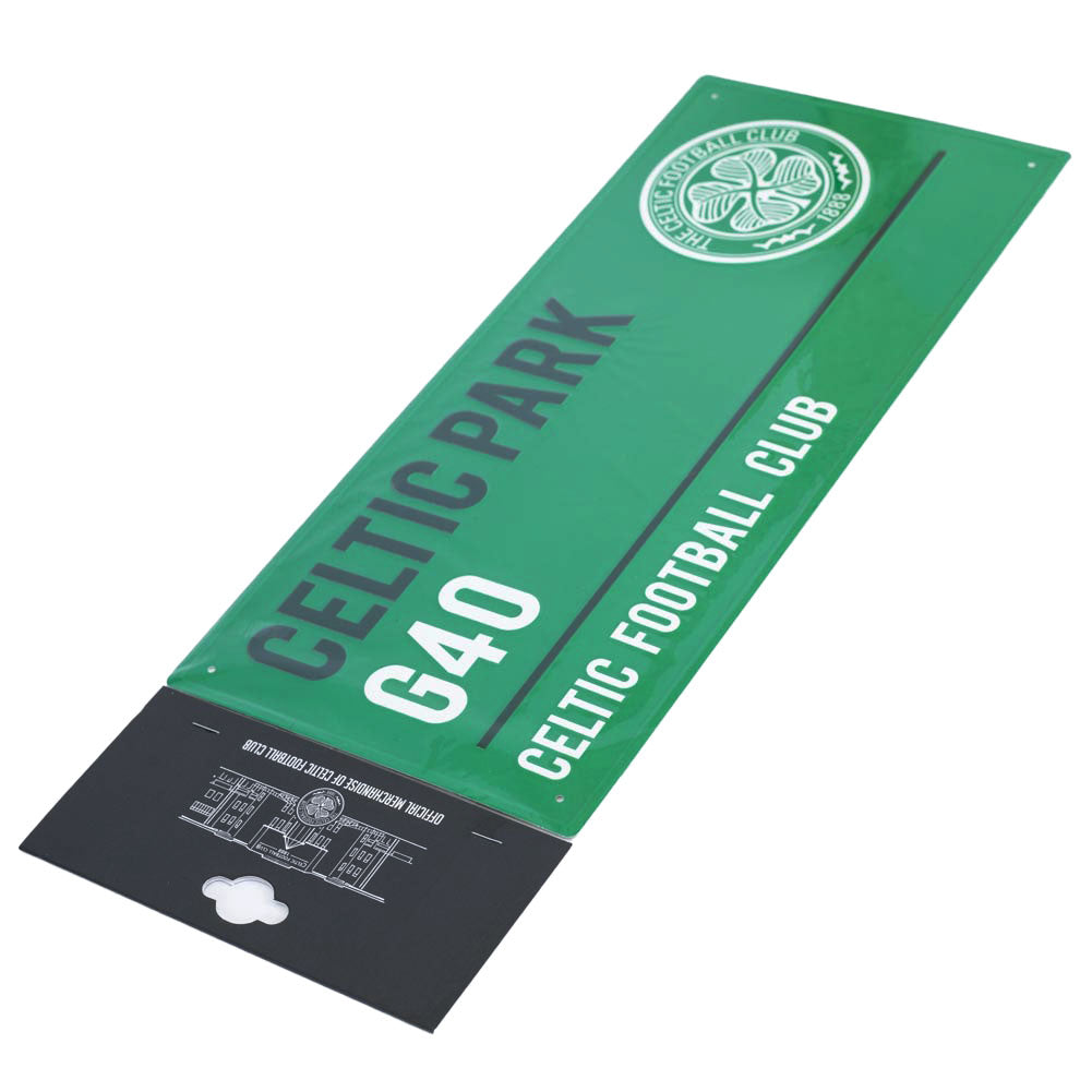 Stamped Metal Celtic FC Colour Street Sign for Wall Decoration