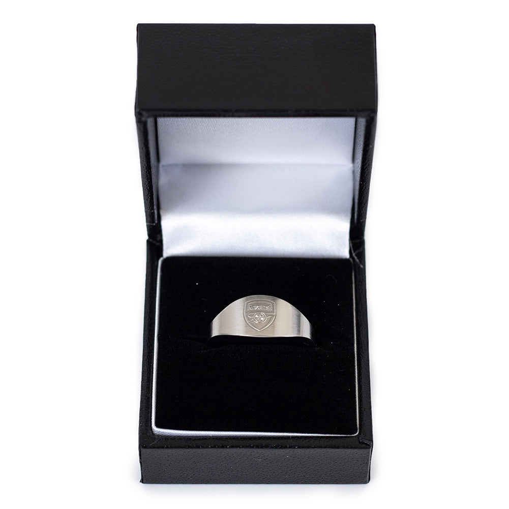 Small Oval-shaped Arsenal FC Stainless Steel Ring for Fans