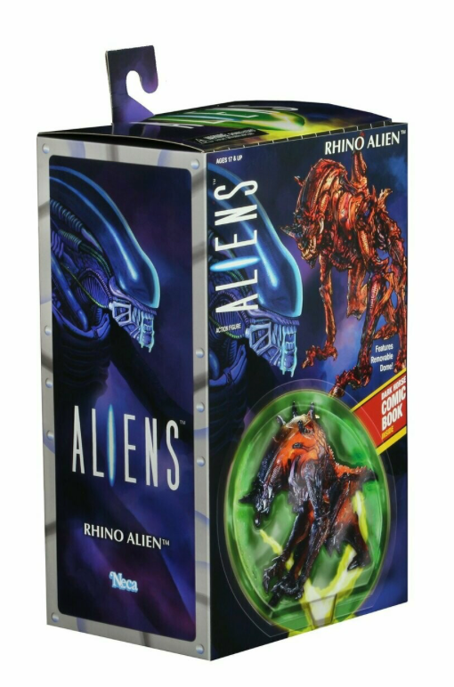 7 - Scale Aliens Rhino Alien Action Figure as a Tribute to Kenner Toy Line