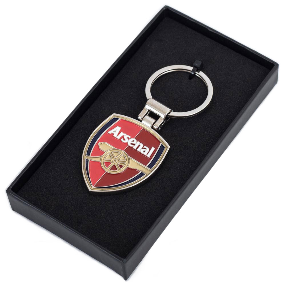 Arsenal Football Club High - end Crest - shaped Keyring for Executive Use