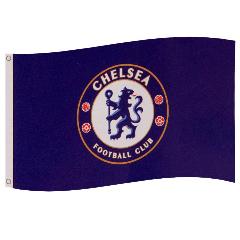 Chelsea Football Club Official Crest Display Flag for Supporters