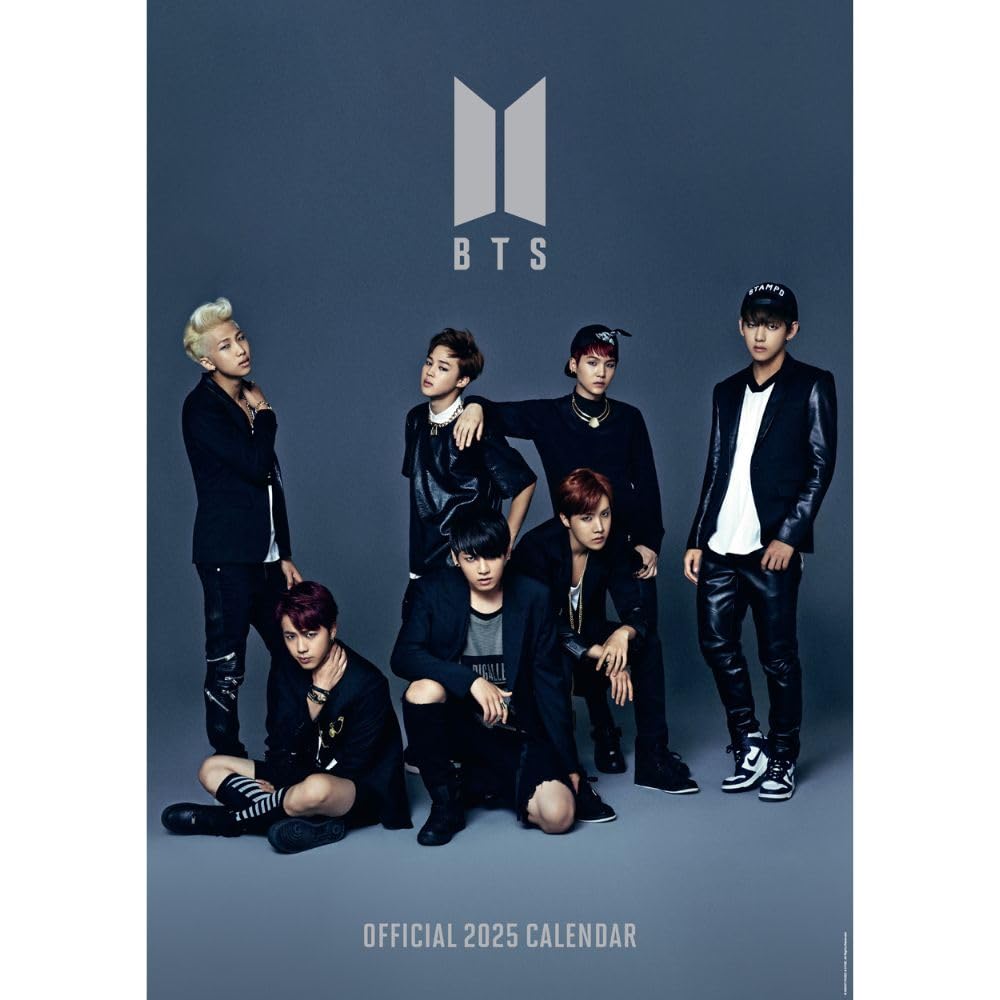 2025 A3 Wall Calendar Showcasing Popular Boy Band BTS Members