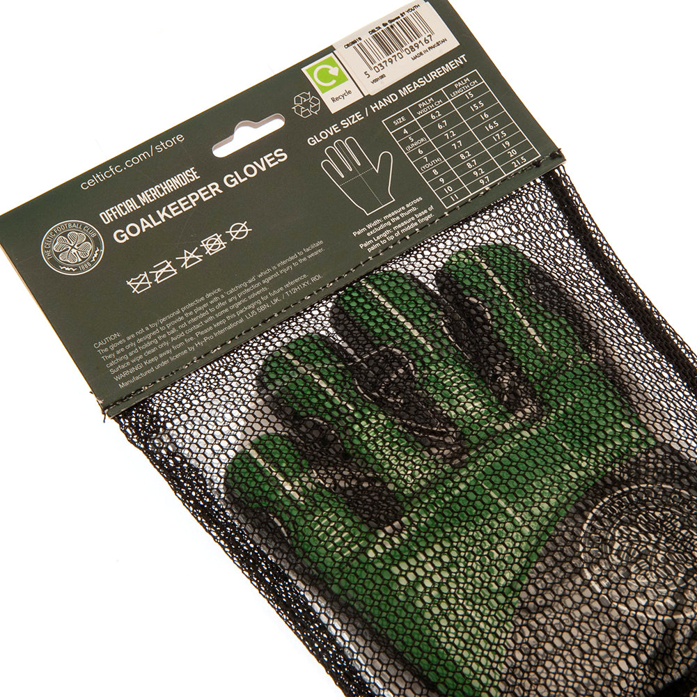 Youth Celtic Football Club Delta Style Goalkeeper Gloves